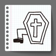 grave doodle drawing N9