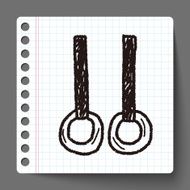 Gymnastics rings doodle N2