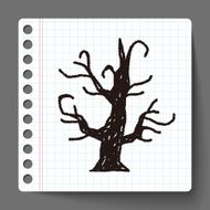 halloween tree doodle N2