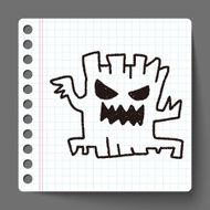 halloween tree doodle drawing N3