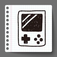 Handheld game doodle drawing N3