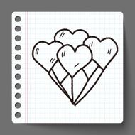 heart balloon doodle N2