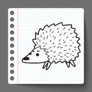 hedgehog doodle N3