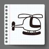 helicopter doodle drawing N3