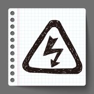 High Voltage sign doodle N2