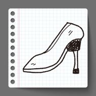 High-heeled shoes doodle N4