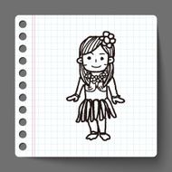 hawaii dancer doodle N2