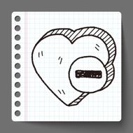 heart like doodle N5