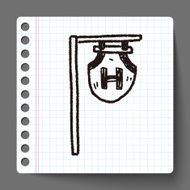 hotel board doodle drawing N2