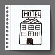 hotel doodle drawing N5