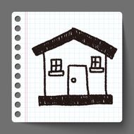 house doodle drawing N6
