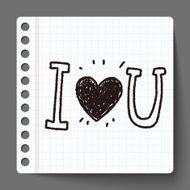 I love you doodle N2