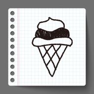 ice cream doodle drawing N9