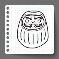 Japanese doll doodle N3