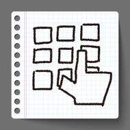 keypad doodle drawing N3