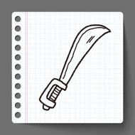 knife doodle N14