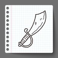 knife doodle N16