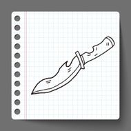 knife doodle N17