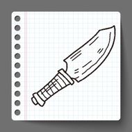 knife doodle N18