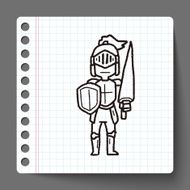 knight doodle N4