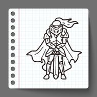 knight doodle N6