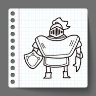 knight doodle N9