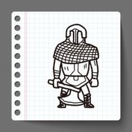 knight doodle N11