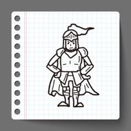 knight doodle N13