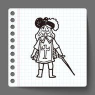 knight doodle N15