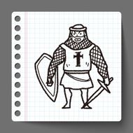 knight doodle N16