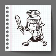 knight doodle N17