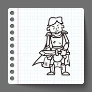knight doodle N18
