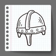 knight helmet doodle N3