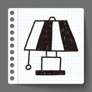 lamp doodle drawing N8