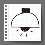 lamp doodle drawing N10
