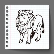 Lion doodle N4