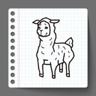 llama doodle N2