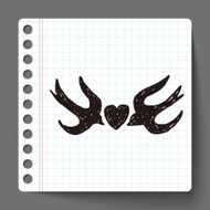 love bird doodle N2