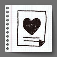 love letter doodle drawing N9