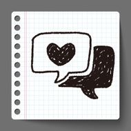 love speech doodle N2