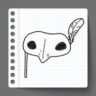 Masquerade Mask doodle N2