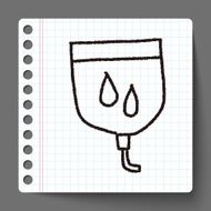 medical drip doodle drawing N4