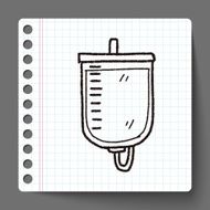 medical drip doodle drawing N5