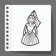 medieval people doodle N3