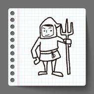 medieval people doodle N4