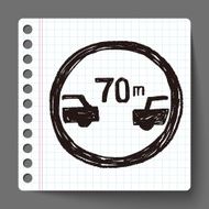Minimum safe following distance doodle N2