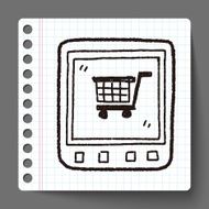 mobile shopping doodle N2