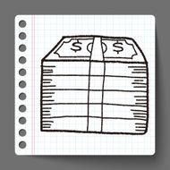 money bill doodle drawing N7