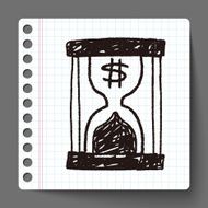 money hourglass doodle N3