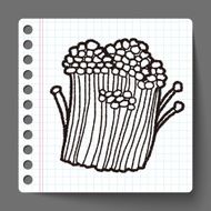 mushroom doodle N10